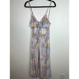 NWOT L*Space Multi-Print Cut-Out Maxi w/O-Ring Bust XL